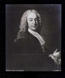 Jacobite broadside - Reproduction of a painting of the Earl of Mansfield by Ramsay