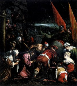 Jacopo da Ponte - The Road to Calvary - WGA01449. Free illustration for personal and commercial use.