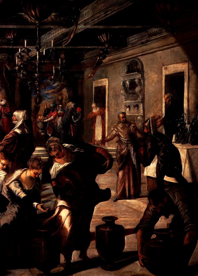 Jacopo Tintoretto - Marriage at Cana (detail) - WGA22471