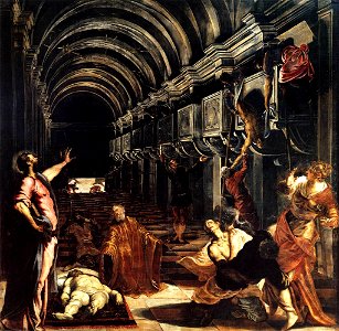 Jacopo Tintoretto - St Mark Working Many Miracles - WGA22486