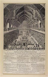 Jacobite broadside - Westminster Hall for the trial of Lord Lovat