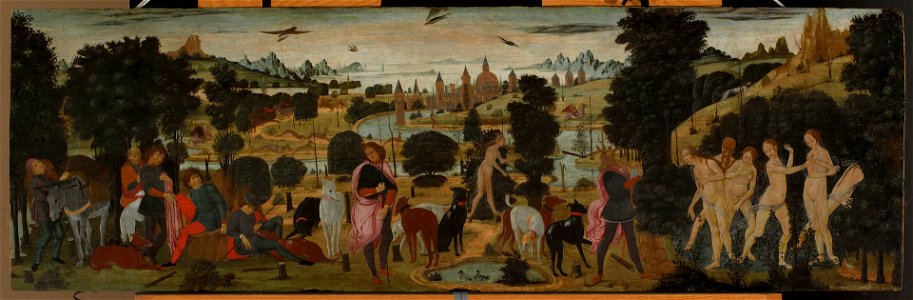Jacopo del Sellaio - Diana and Actaeon - 1952.37.1 - Yale University Art Gallery