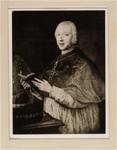 Jacobite broadside - Portrait of Prince Henry in bishop's robes