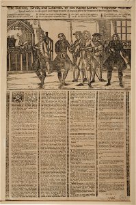 Jacobite broadside - Stature, dress, and likeness of the rebel lords