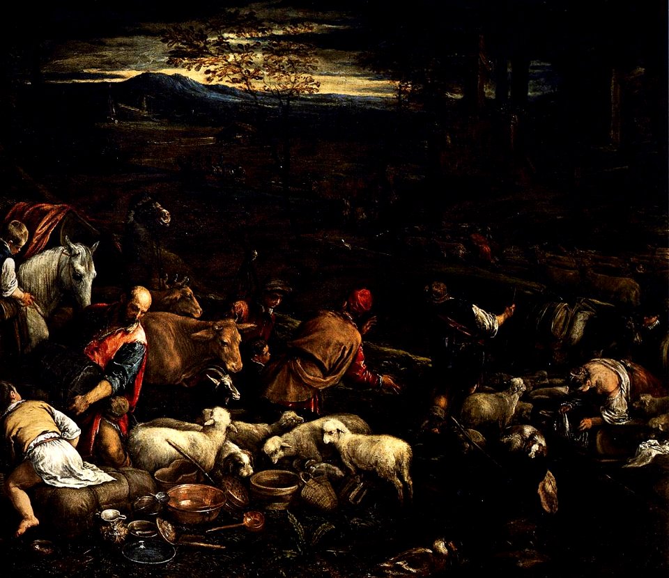 Jacopo da Ponte - Return of Jacob with His Family (detail) - WGA01457