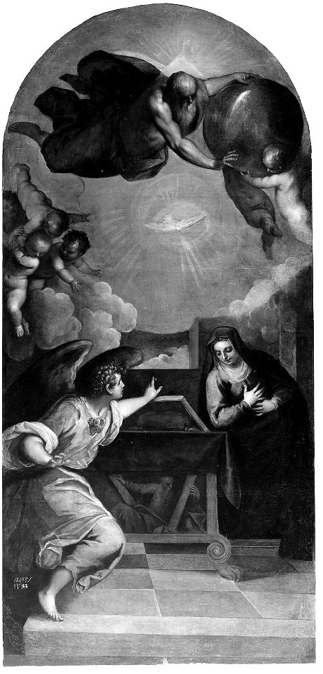 Jacopo Palma il Giovane (Palma the Younger) - The Annunciation with God the Father - 01.5 - Museum of Fine Arts