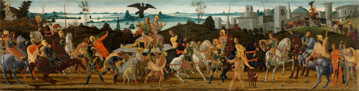 Jacopo del Sellaio - Tarquinius Priscus Entering Rome - 1942.646 - Cleveland Museum of Art
