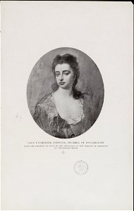 Jacobite broadside - Lady Catherine Darnley, Duchess of Buckinham, from a painting by Dahl