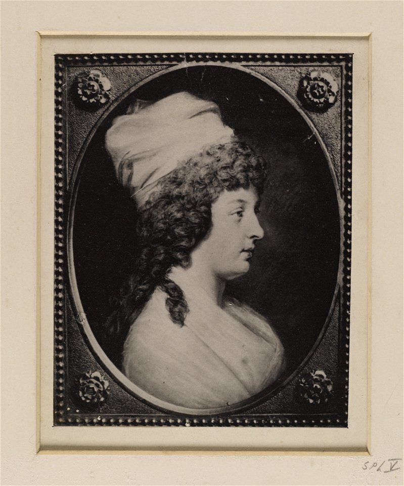 Jacobite broadside - Portrait of the Duchess of Albany