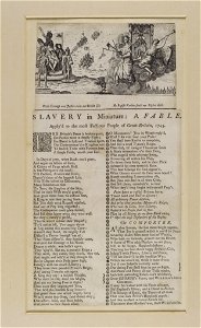 Jacobite broadside - Slavery in Miniature