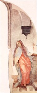Jacopo Pontormo - Virgin Annunciate (detail) - Cappella Capponi, S. Felicita, Florence 