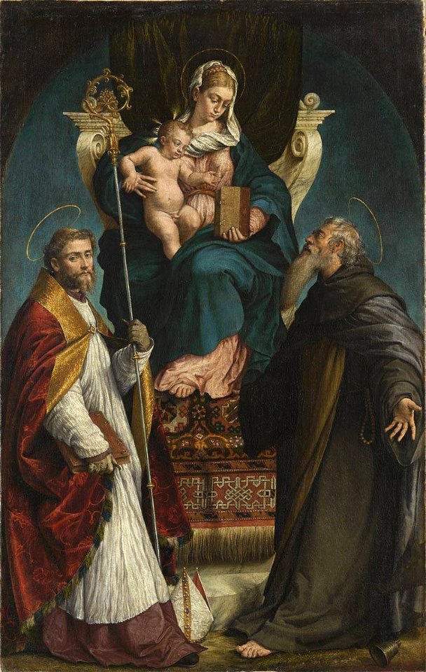 Jacopo Bassano (da Ponte) - Madonna mit den hll. Martinus und Antonius Eremita - 917 - Bavarian State Painting Collections