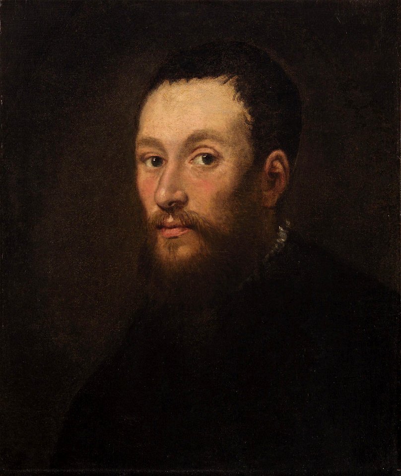Jacopo Robusti, gen. Tintoretto - Bildnis eines jungen bärtigen Mannes - GG 1966 - Kunsthistorisches Museum
