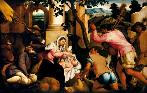 Jacopo Bassano (c. 1510-1592) - The Adoration of the Shepherds - RCIN 405772 - Royal Collection
