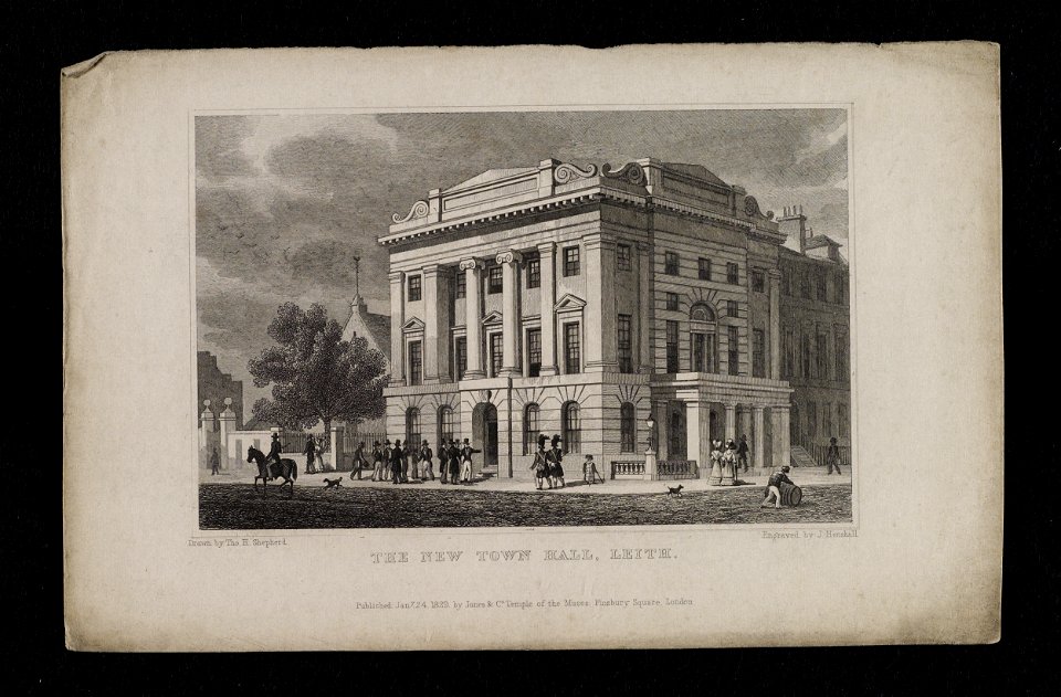 Jacobite broadside - New Town Hall, Leith.