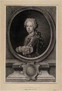 Jacobite broadside - Portrait of Prince Henry as a boy