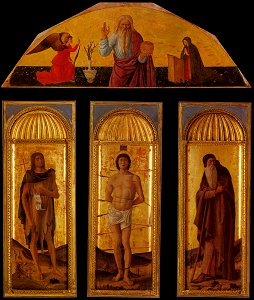 Jacopo Bellini - Triptych of St Sebastian - WGA1802
