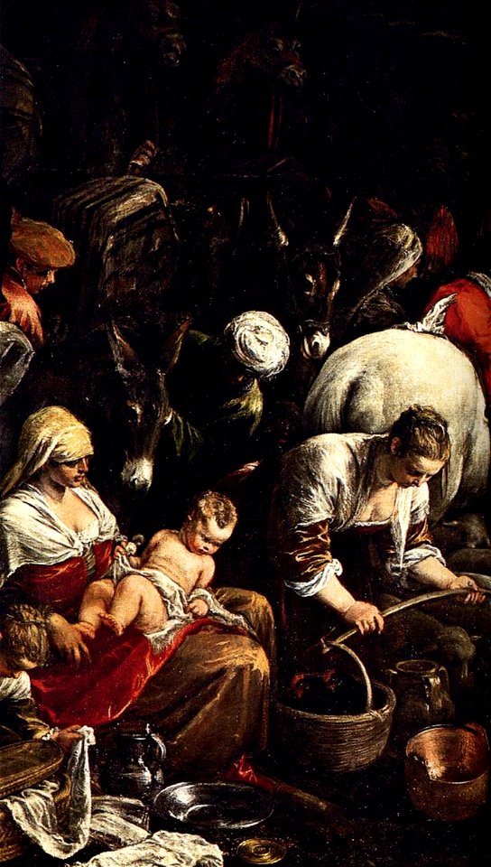 Jacopo da Ponte - Return of Jacob with His Family (detail) - WGA01458