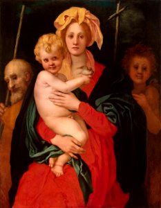 Jacopo Pontormo - Madonna and Child with St. Joseph and Saint John the Baptist - WGA18093