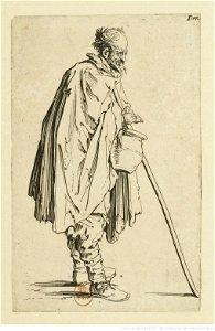 Jacques Callot - Les Gueux (06) - Le mendiant au couvet