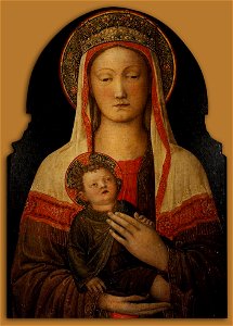 Jacopo bellini, madonna col bambino, uffizi
