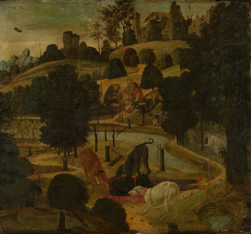 Jacopo del Sellaio - The Death of Actaeon - ILE1952.4.1 - Yale University Art Gallery