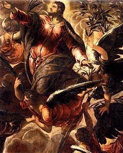Jacopo Tintoretto - The Ascension (detail) - WGA22572. Free illustration for personal and commercial use.