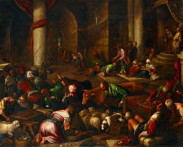 Jacopo dal Ponte (workshop) Purification of the Temple
