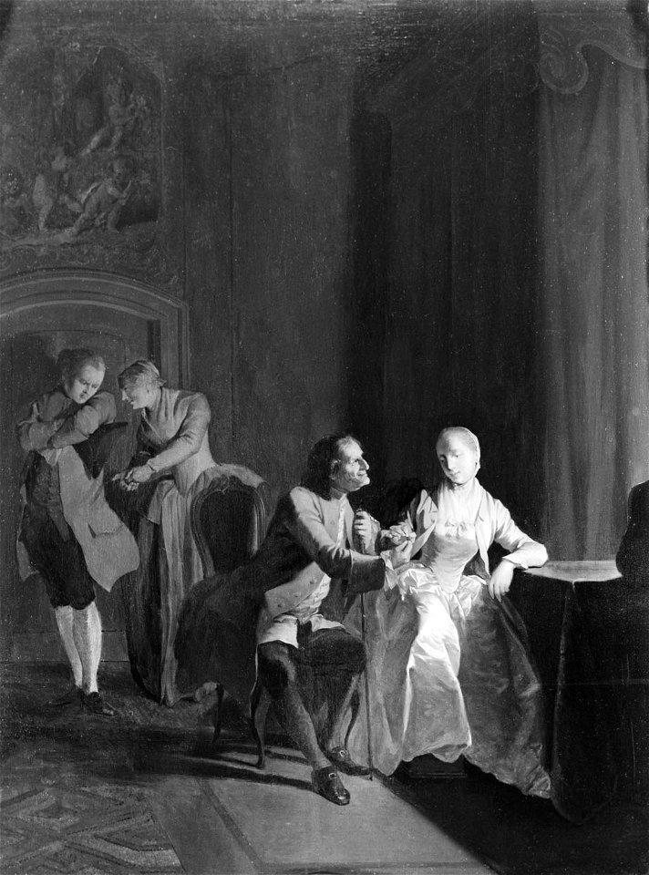 Jacobus Buys - Interieur met figuren - SA 23073 - Amsterdam Museum