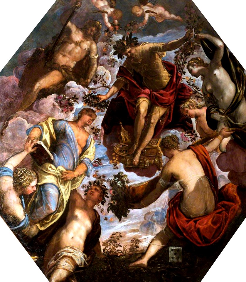 Jacopo Tintoretto (c.1518-1594) - Apollo Crowning a Poet and Giving Him a Consort - 1257229 - National Trust