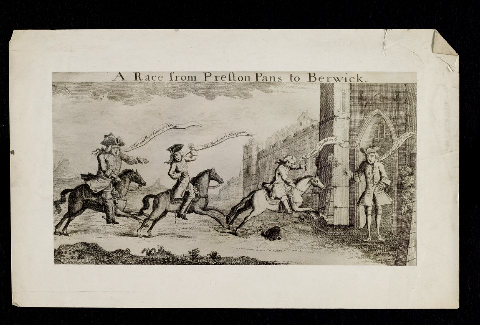 Jacobite broadside - Race from preston Pans to Berwick