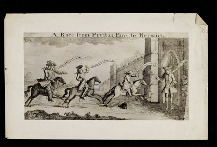 Jacobite broadside - Race from preston Pans to Berwick