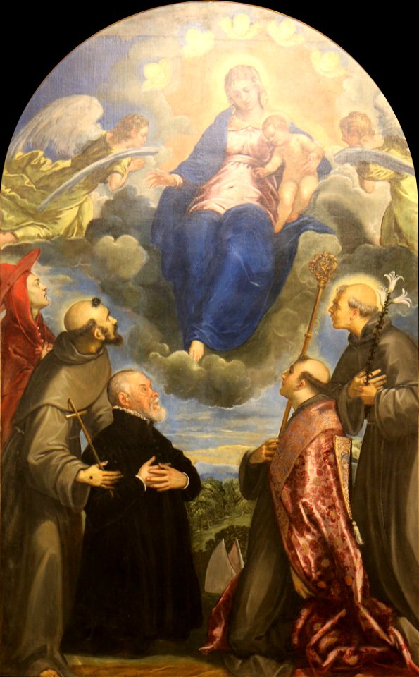 Jacopo Tintoretto - Vierge dans la gloire