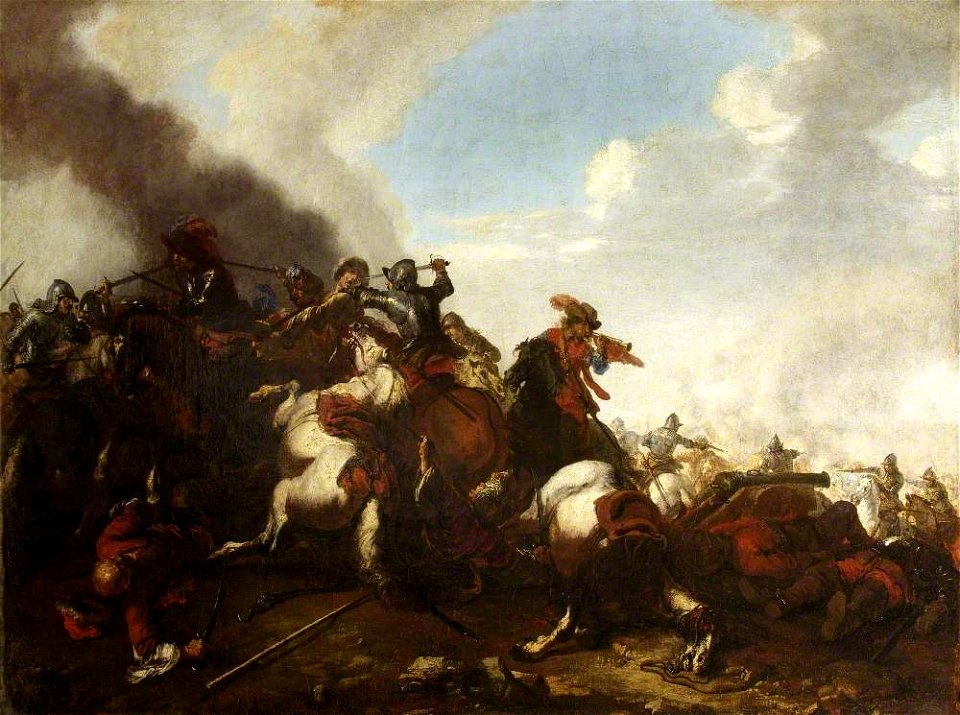 Jacques Courtois (1621-1676) - A Battle Scene - 732091 - National Trust