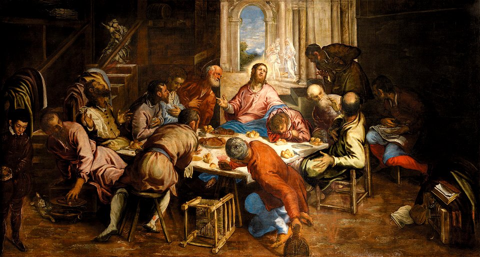 Jacopo Tintoretto - Last Supper - San Trovaso Venice - Free Stock ...