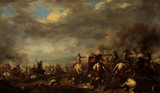 Jacques Courtois gen. Bourguignon - Reitertreffen - GG 774 - Kunsthistorisches Museum