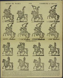 Jagers te paard-Catchpenny print-Borms 0177