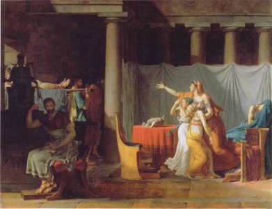 Jacques-Louis David - Die Liktoren bringen Brutus die Leichen seiner Söhne