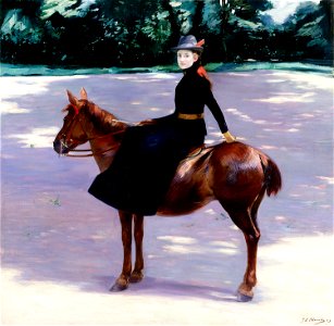 Jacques-Émile Blanche - Mademoiselle Meuriot sur son poney - PPP3598 - Musée des Beaux-Arts de la ville de Paris
