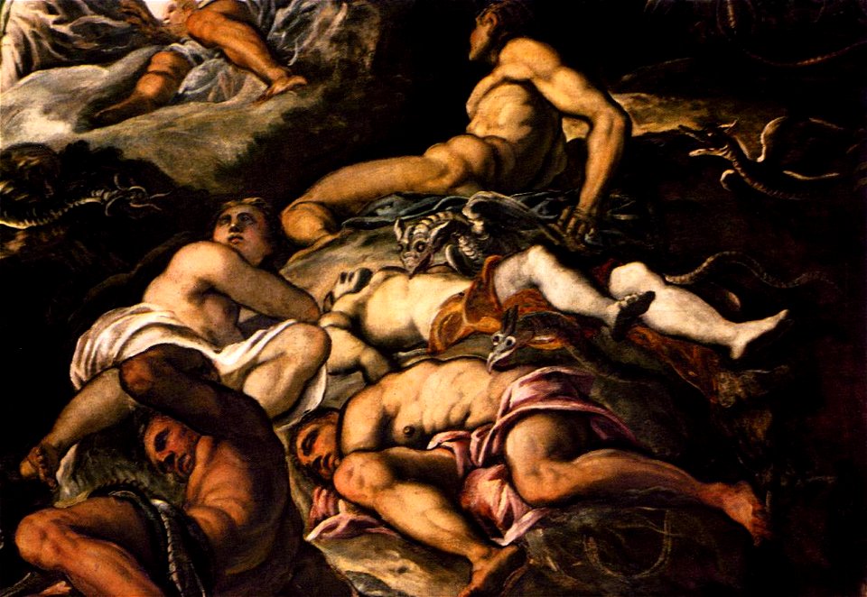 Jacopo Tintoretto - The Brazen Serpent (detail) - WGA22534