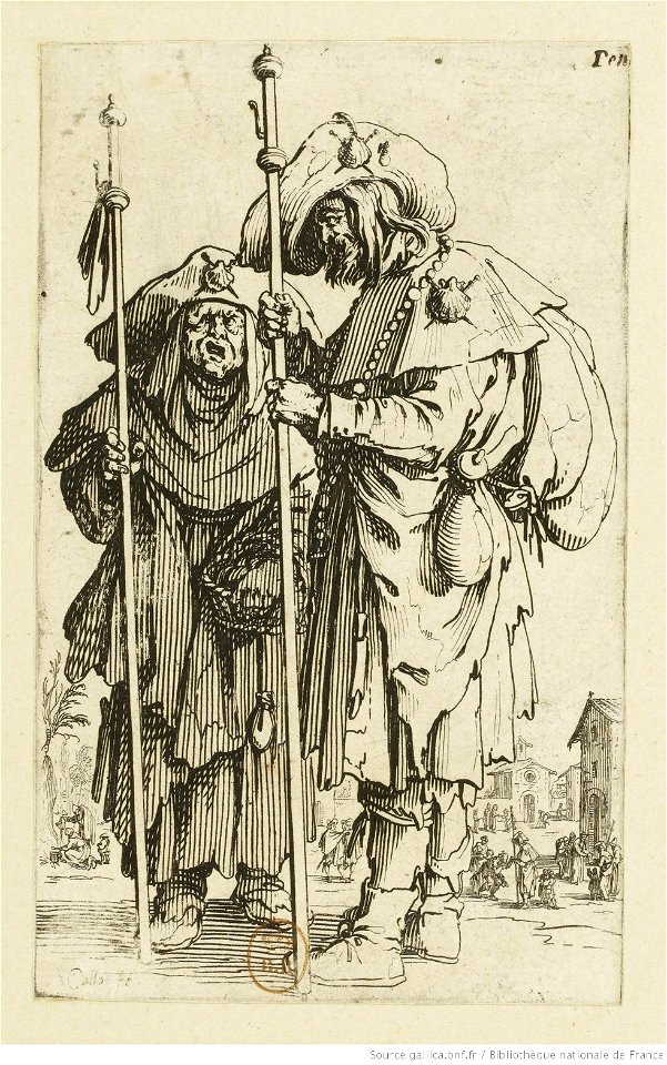 Jacques Callot - Les Gueux (03) - Les deux pélerins