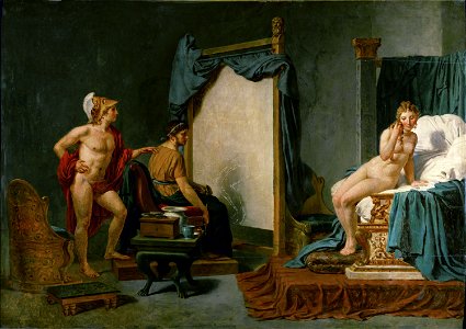 Jacques-Louis David - Apelles Painting Campaspe in the Presence of Alexander the Great