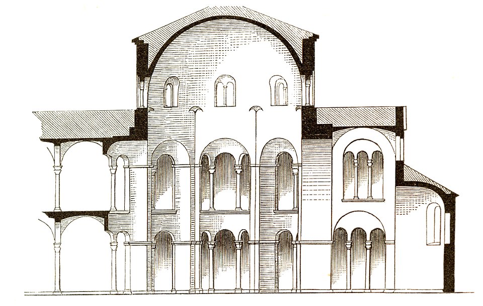 Jahrbuch MZK Band 03 - Gewölbesystem - Fig 03 San Vitale Längsschnitt ...