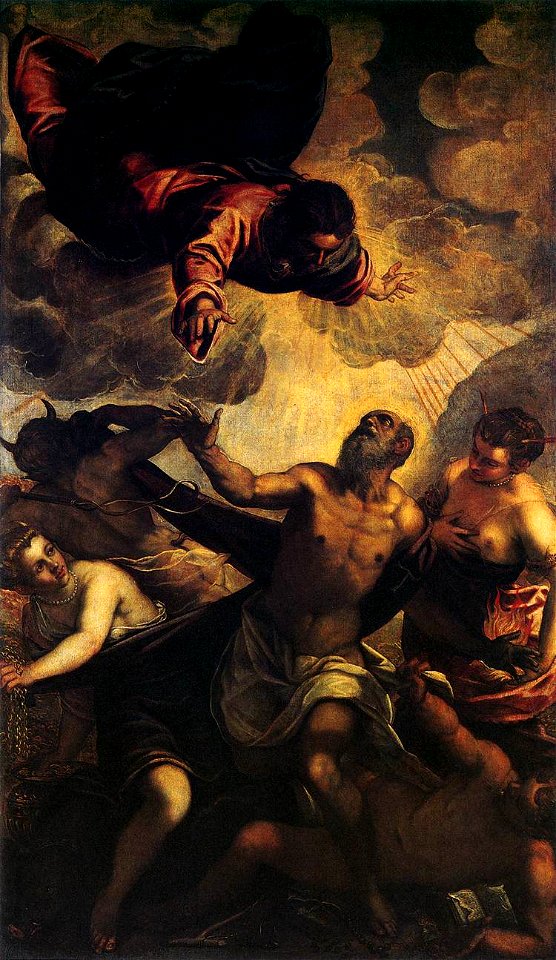 Jacopo Tintoretto - The Temptation of St Anthony - WGA22617