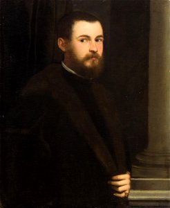 Jacopo Robusti, gen. Tintoretto - Bildnis eines jungen bärtigen Mannes - GG 11 - Kunsthistorisches Museum