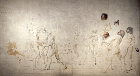 Jacques Louis David - Le serment du Jeu de Paume - Google Art Project. Free illustration for personal and commercial use.