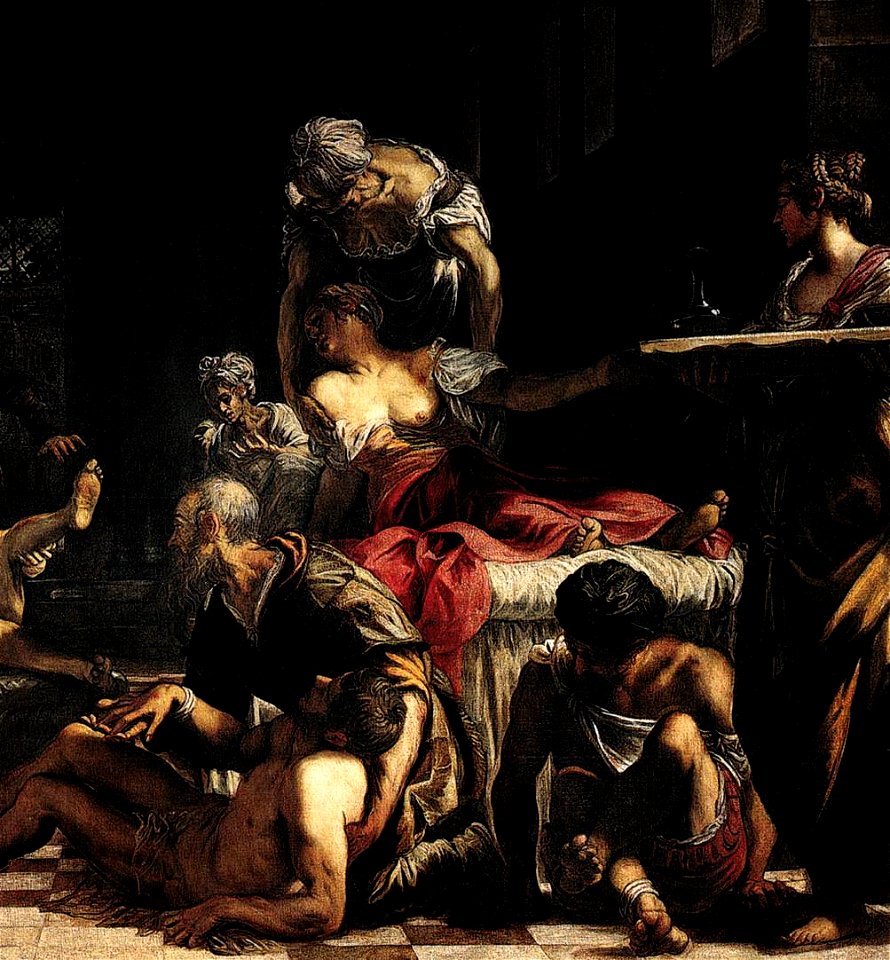 Jacopo Tintoretto - St Roch in the Hospital (detail) - WGA22608