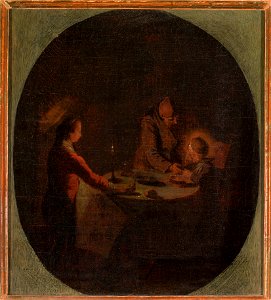 Jacques Callot - Holy Family at supper - M.Ob.1234 MNW - National Museum in Warsaw