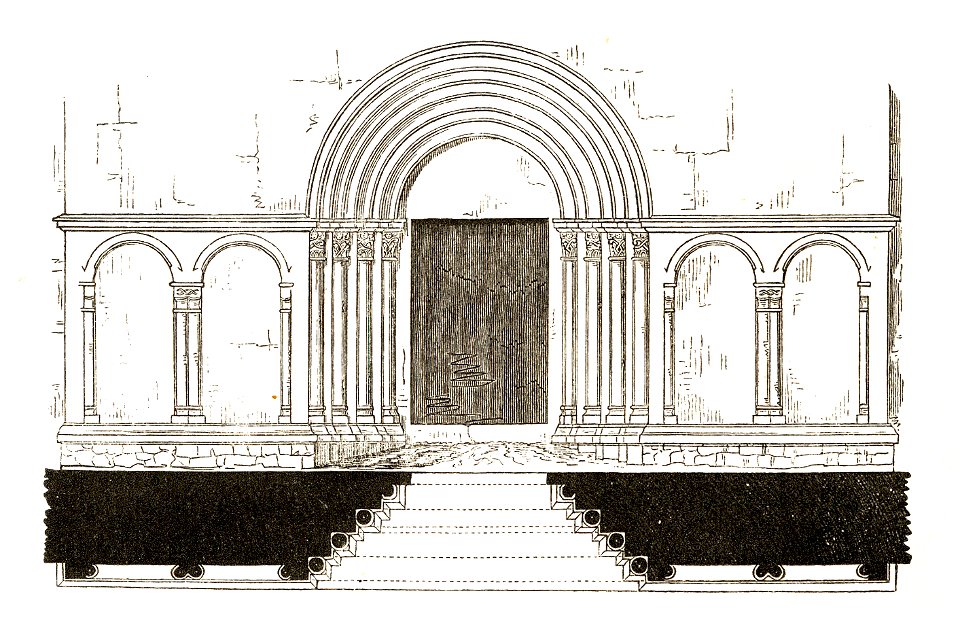 Jahrbuch MZK Band 03 - Kirchliche Baukunst in Siebenbürgen - Fig 18 Burgkirche Michelsberg Haupteingang Westen
