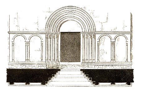 Jahrbuch MZK Band 03 - Kirchliche Baukunst in Siebenbürgen - Fig 18 Burgkirche Michelsberg Haupteingang Westen